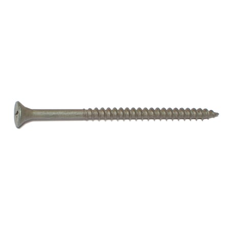 Buildright Deck Screw, #8 x 3 in, Steel, Flat Head, Phillips Drive, 90 PK 09203
